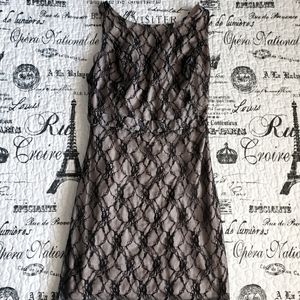 Ark & Co. Sleeveless Black Lace Ruffle Dress